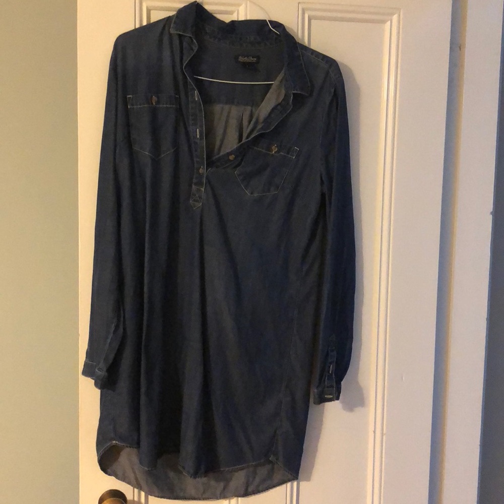 Denim shirt dress